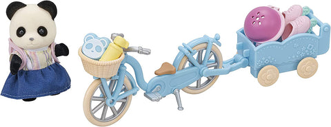 Sylvanian Families - La fille panda avec son vélo