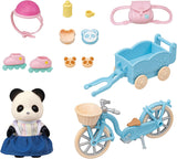 Sylvanian Families - La fille panda avec son vélo