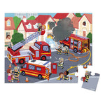Janod - Puzzle pompier - 24 pcs