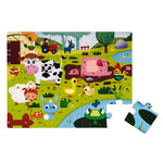 Puzzle tactile - Les animaux de la ferme