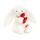 Bashful bunny with candy cane