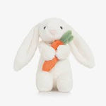 Bashful bunny with carrot